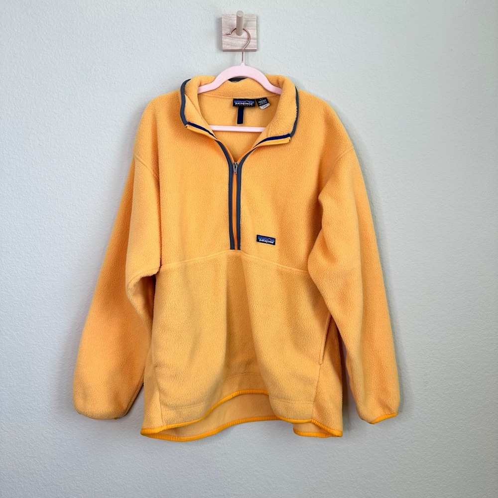 VTG Patagonia Synchilla Marsupial Fleece Quarter Zip Pullover XL 2000s Gorpcore